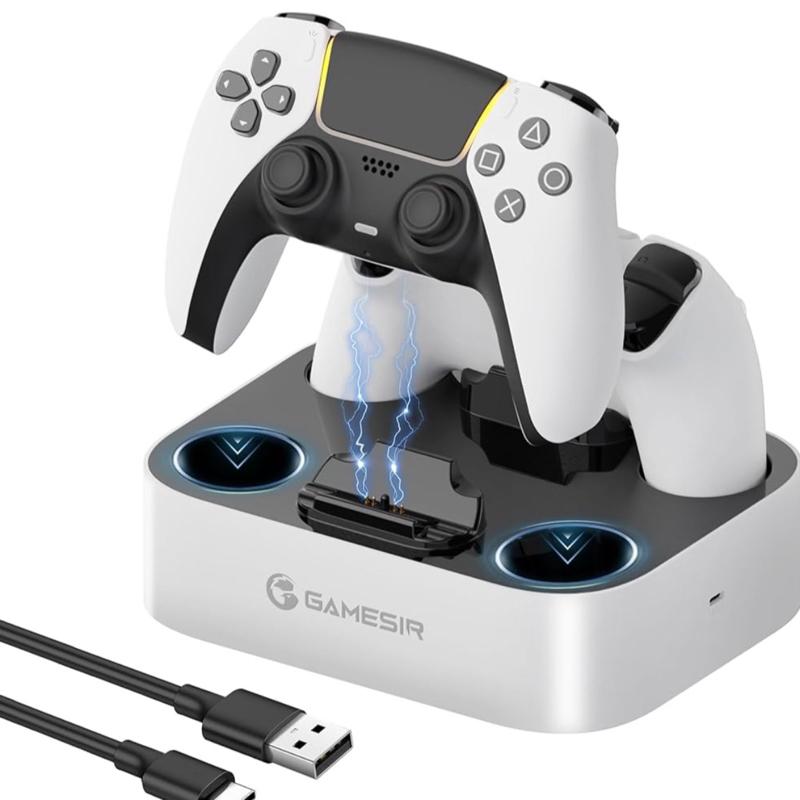 GameSir PS5 Controller Charger Station - Dual Charger Dock for DualSense&DualSense Edge Wireless Controllers - Console, Smartphone