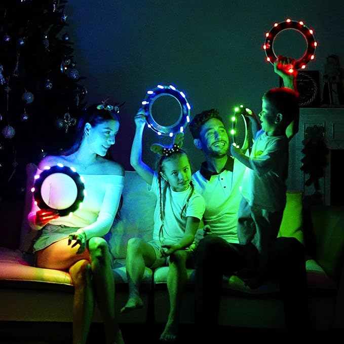 TOSY Flying Ring - 12 LED Super Bright Lightweight Toy 3-pack