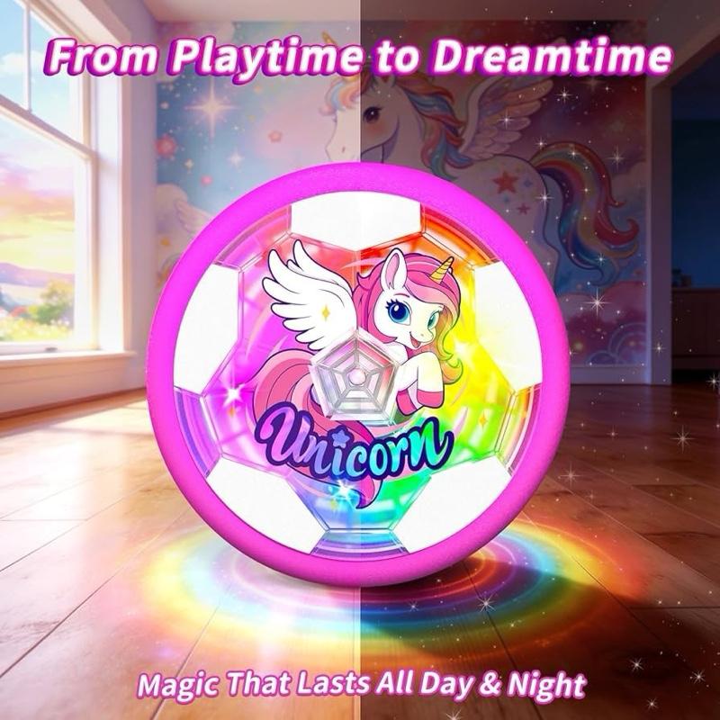 Unicorn Hover Football Light Up Indoor Football Unicorn Gift for Kids Fun Sports Toy
