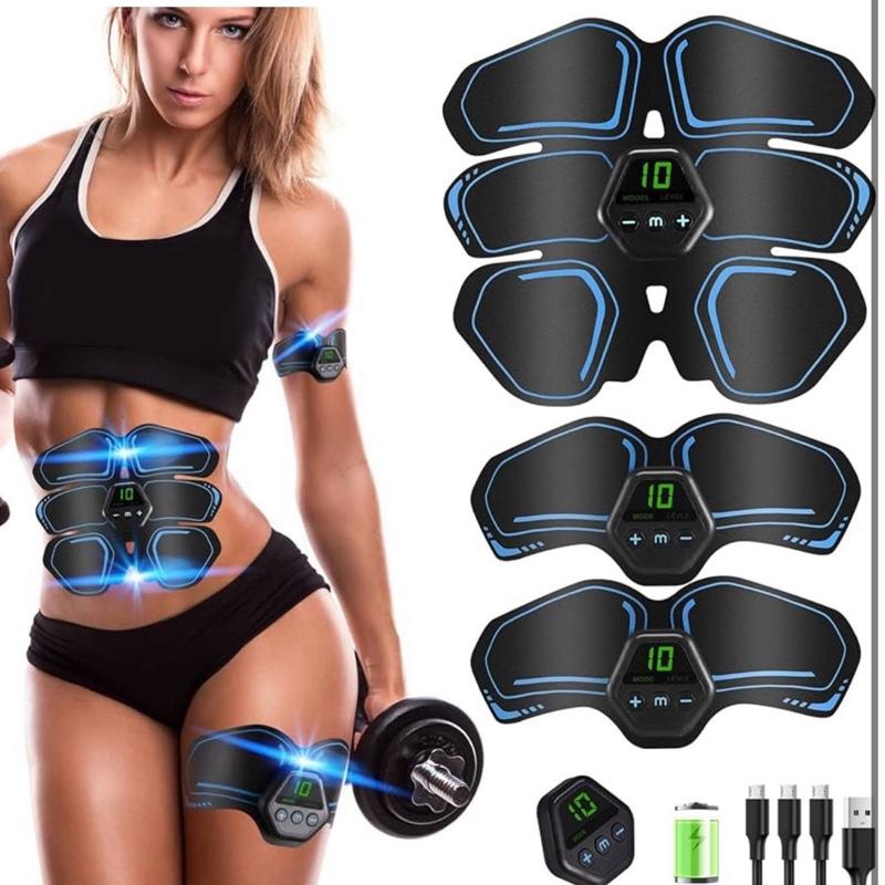 Abs Trainer EMS Smart Fitness Body Muscle Training Stimulator with 10 Modes & 20 Intensities for Men and Women Full Body Workout Equipment