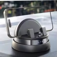 LISEN Car Phone Holder Mount Dashboard,360° Rotatable Dashboard Cell Phone Holder, Multifunctional Phone Mount