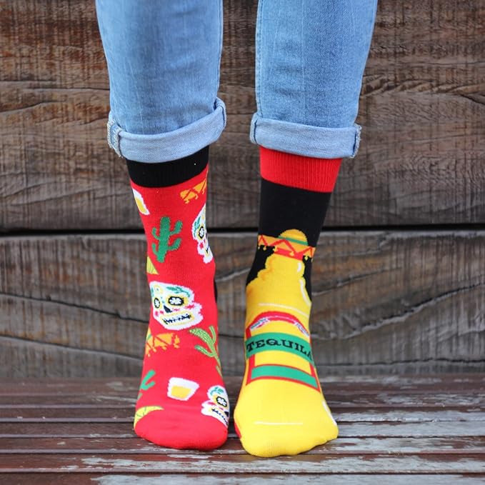 Tequila Socks Men Funny Gifts Cotton Sock Colourful Funky Gift size UK6.5-10.5