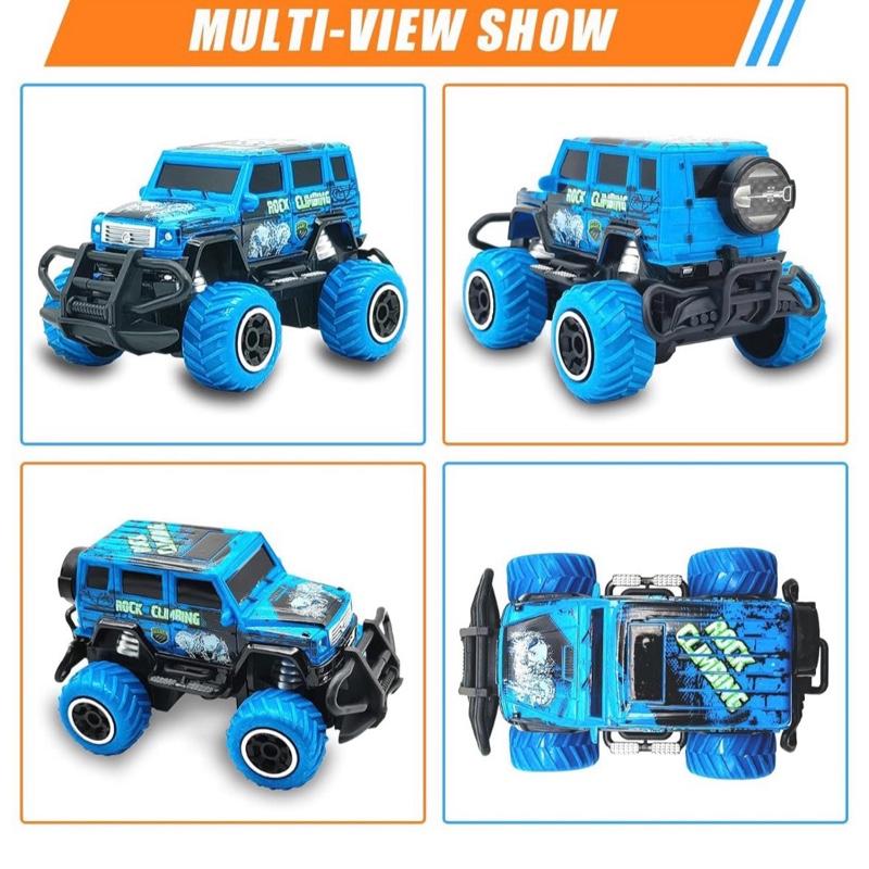 Pup Go Kids Mini RC car Cartoon Remote Control Toy for Kids Age 3+ Exciting Xmas Birthday Gift with Rock Climbing Design