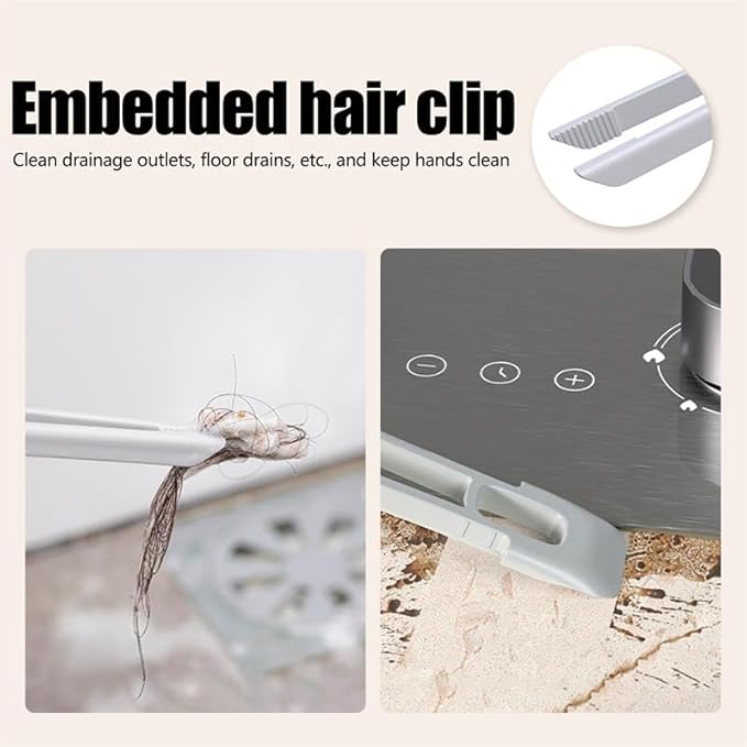 360° Rotating Hard Bristle Crevice Cleaning Brush 2pcs Multi-Function Rotating Crevice Cleaning Brush-Long Handle Bathroom Tile Groove Window Gaps Cleaning Brush Tool for Kitchen Bathroom