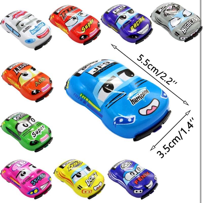 30 Pcs Mini Pull Back Car Toys for Kids - Friction Powered Cartoon Pull Back Racing Vehicles