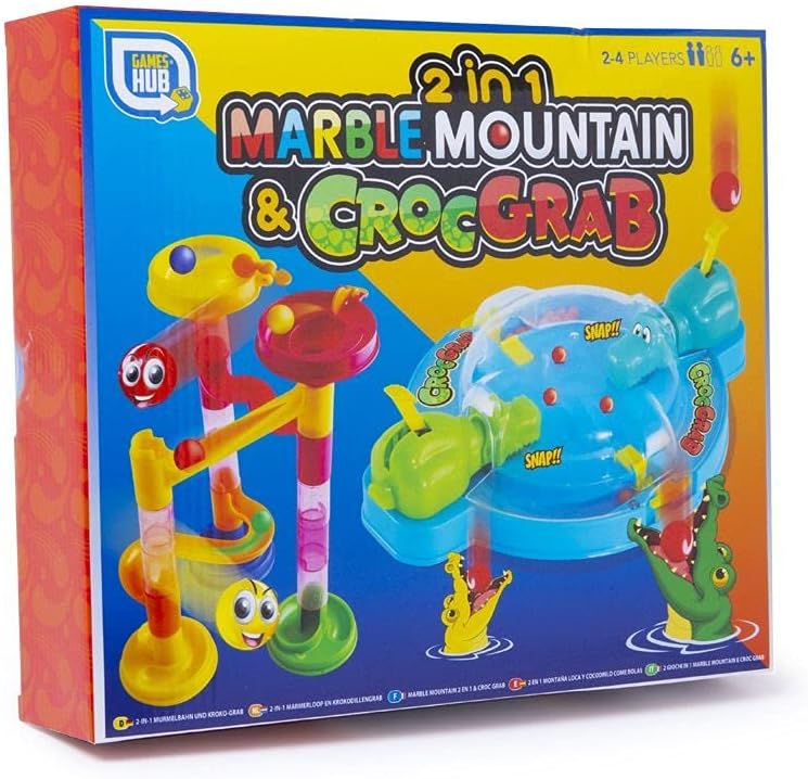 2 in 1 Marble Mountain & Croc Grab Game Family Fun
