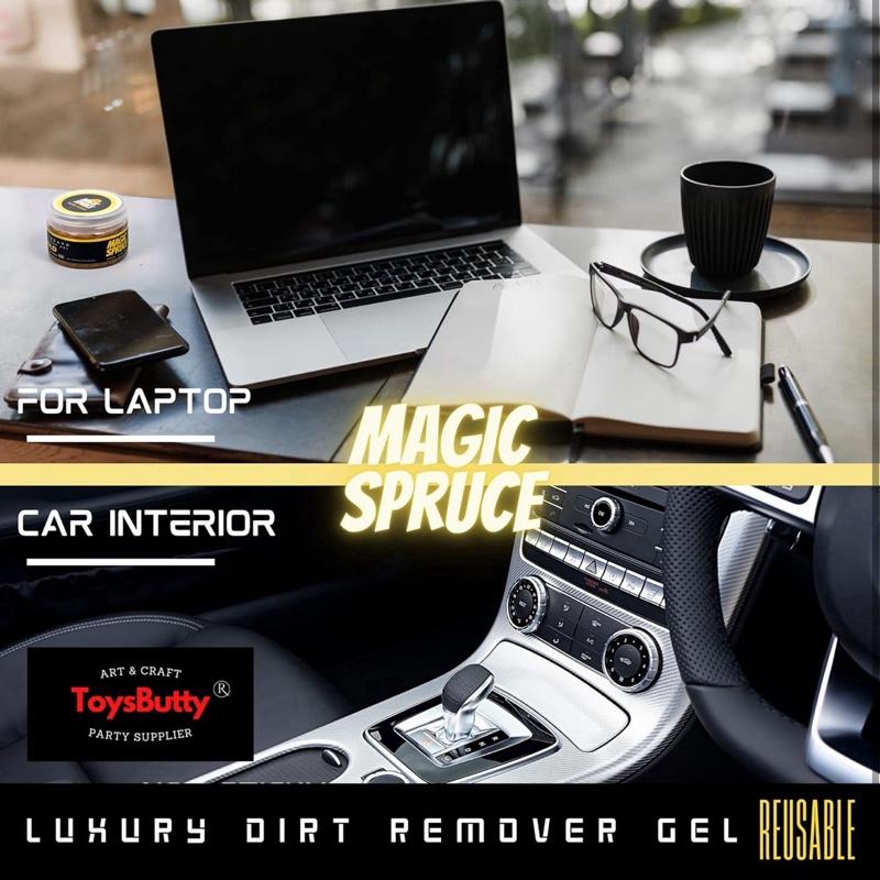 Cleaning Gel for Car Interior, Universal Car Cleaning Kit With Rose Scented Luxury Gold Cleaning Gel Putty Reusable, Non-Water Keyboard Cleaner for Laptop Dust Cleaning in Containers