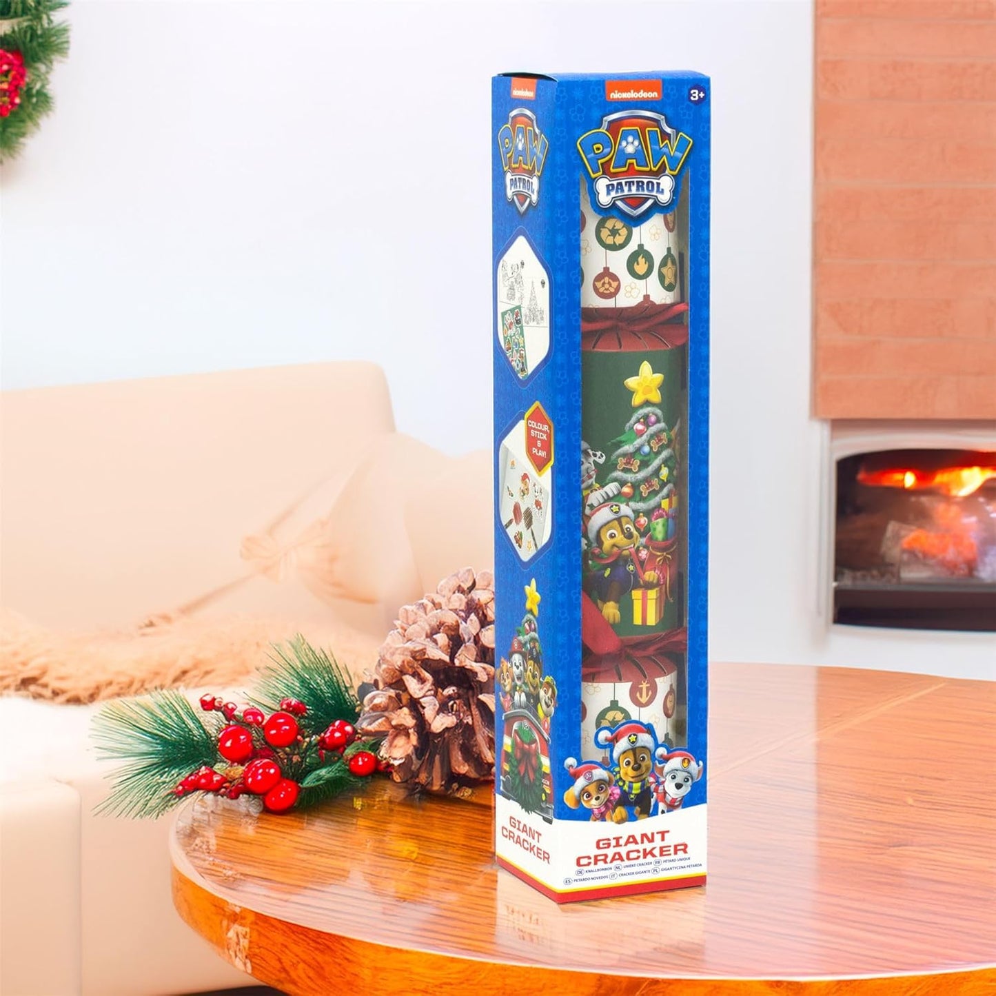 Carousel Home Giant Paw Patrol Christmas Cracker | Jumbo Family Christmas Cracker | Children Extra Large Novelty Xmas Cracker - 55cm