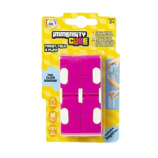 Immensity Cube Fidget - Sensory Fidget Cube with Cool Click Sounds for Folding and Playing - Immensity