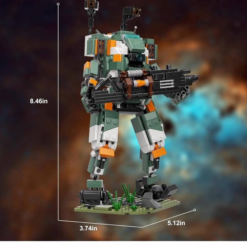Millionspring Titan BT 7274 Mecha Robot Building Blocks Set, Titan Game Mecha Action Figures Toy