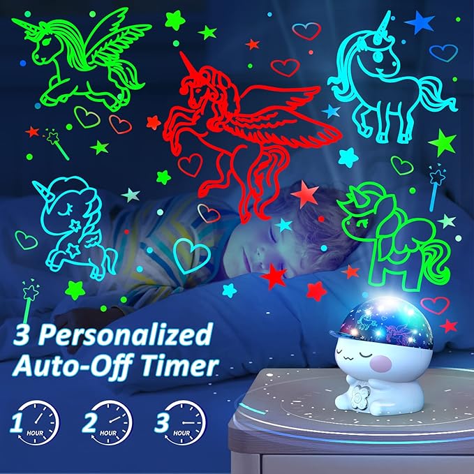 YACHANCE Unicorn Night Light Projector - Unicorn Gifts