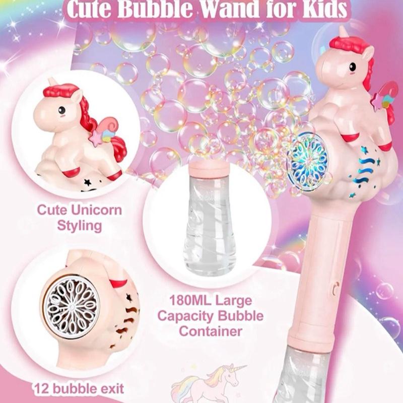 Bubble Tale Unicorn Rainbow Horse - Pink Children's Toy with Fun Bubble Feature - Ideal for Kids' Playtime