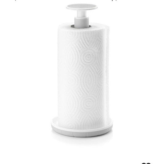 Guzzini Kitchen Roll Holder Push & Stop - White, Compact Design, Easy to Use