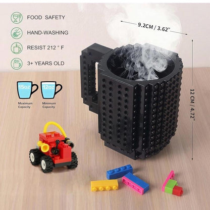 Build-On Brick Mug, DIY Creative Coffee Mugs