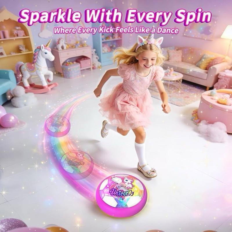 Unicorn Hover Football Light Up Indoor Football Unicorn Gift for Kids Fun Sports Toy