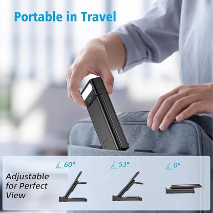 3 in 1 Wireless Charger for Foldable Wireless Charger Station with Night Light for Samsung Galaxy S24 S23 Ultra/iPhone 16/Pixel 8 Pro, Galaxy Watch 6, Galaxy Buds 2 Pro/AirPods Pro/AirPods