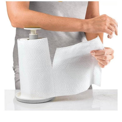 Guzzini Kitchen Roll Holder Push & Stop - White, Compact Design, Easy to Use