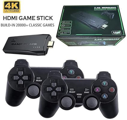 Wireless Game Console 2.4G HD Arcade PS1 Home TV Mini Game Console U Bao Retro Game Console Wireless Gamepad Controller 64G