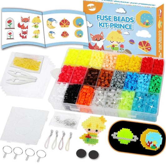 Beads Kit 4000 PCS 5mm Glow in The Dark Beads for Kids with Pegboard Tweezers Papers Arts & Crafts
