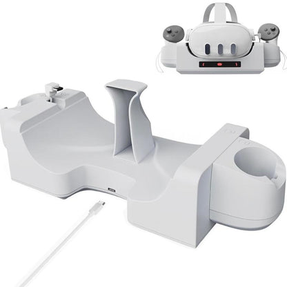 Meta Wall-mounted Desktop Charging Dock for Quest 3 VR Headset & Handle Stand Station Charger Accessories for Quest3 VR