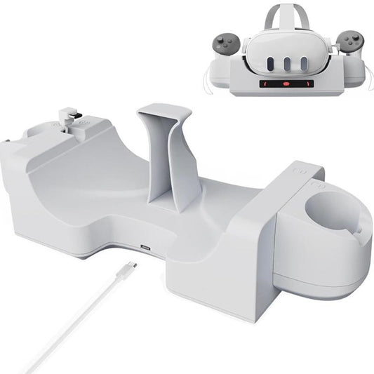 Meta Wall-mounted Desktop Charging Dock for Quest 3 VR Headset & Handle Stand Station Charger Accessories for Quest3 VR