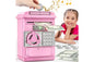 Pink TEMI Electronic Piggy Bank for Kids - Mini ATM Money Safe & Password Box
