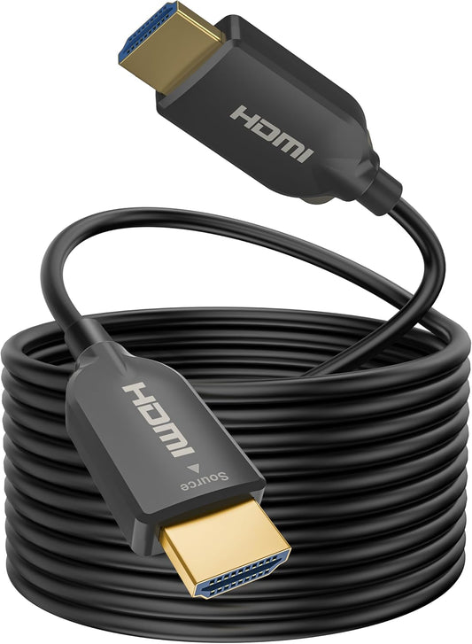 SOEYBAE HDMI Cable 2M, 4K Fibre Optic HDMI Cable 18Gbps High Speed Support 4K@60Hz HDR10, 4:4:4, 3D, ARC,HDCP 2.2, PS3, PS4,PC