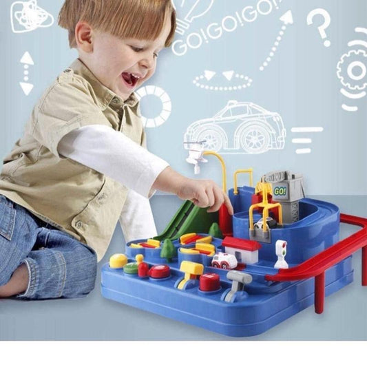 Car Adventure Toy, Rescue Preschool Educational Toy, Vehicle Puzzle Car Track Parking Playsets Race Tracks for Kids Boys Girls, Kids Gift Car Parking Playsets Toy