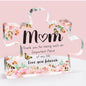 Gifts for Mum - Acrylic plaque Puzzle, Touching Sayings Engraved