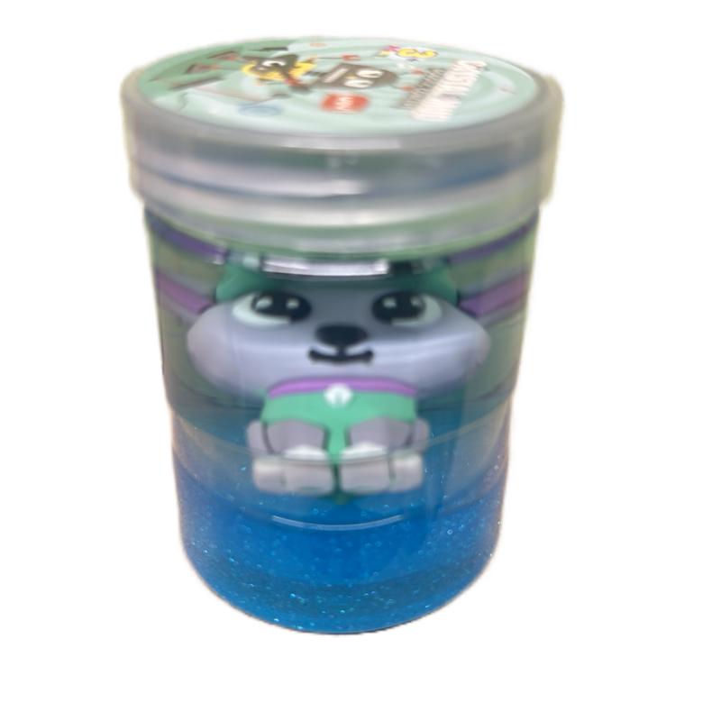 Crystal mud slime with paw patrol accessory