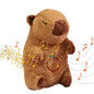 Soothing Breathing Capybara Relief Bear with Motion/Music Brown or Pink Otter Anxieties Relief Stuffed Plush Animal