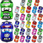 30 Pcs Mini Pull Back Car Toys for Kids - Friction Powered Cartoon Pull Back Racing Vehicles