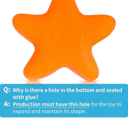 No Hole No Mould Baby Bath Toys Set - 9PCS Mould Free Rubber Sea Animals & Swimming Pool Toys for Toddler Kids Water Play Equipment