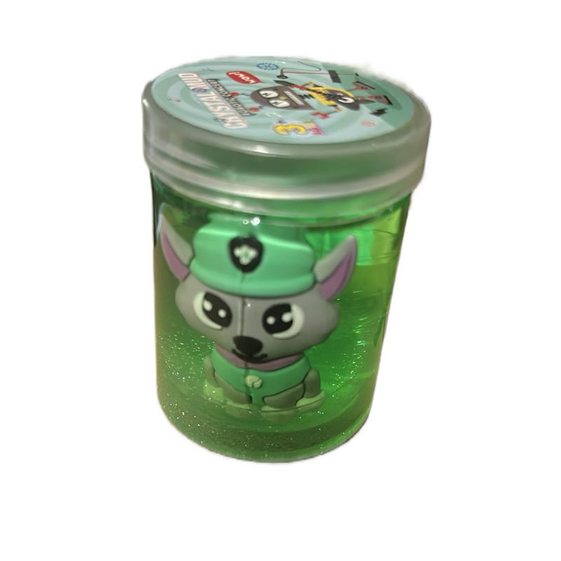 Crystal mud slime with paw patrol accessory