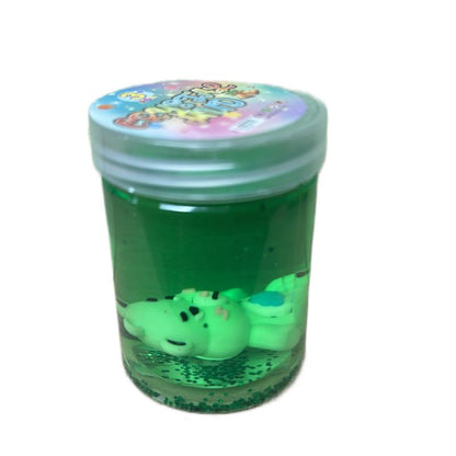 Crystal mud slime with care bears charm