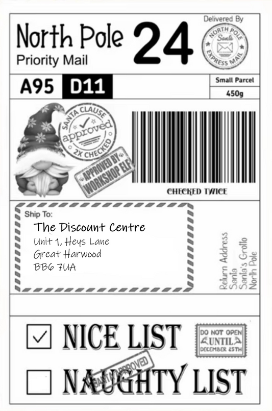 12 x Customised Christmas Present Delivery Labels
