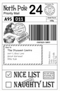 12 x Customised Christmas Present Delivery Labels