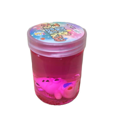 Crystal mud slime with care bears charm