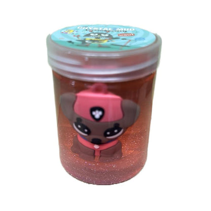Crystal mud slime with paw patrol accessory