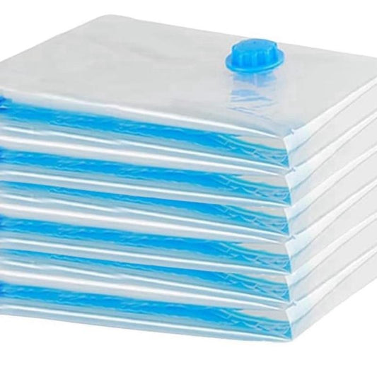 ZWMYF Vacuum Storage Bags 8 Pack Space Saver Bags for Travel & Home Reusable Bags Save 80% More Storage Space Compatible with Vacuum Cleaner
