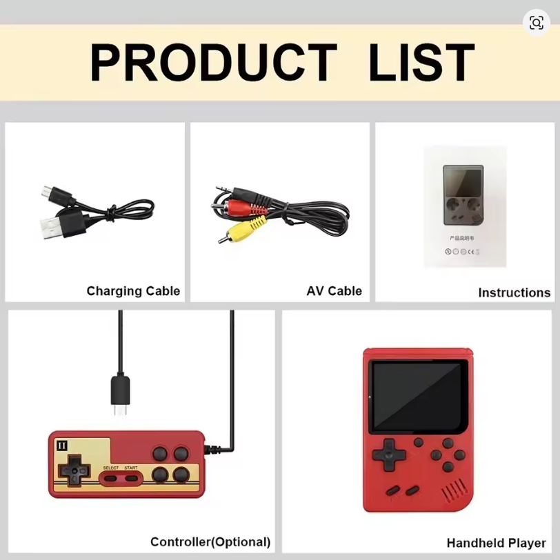 400in1 "Gameboy" Style Handheld Device