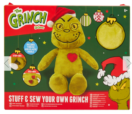 Stuff Your Own Grinch Plush Toy