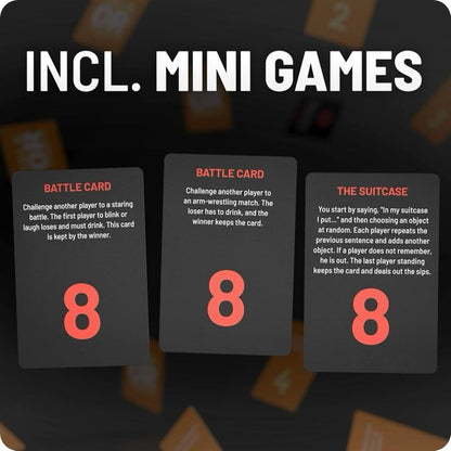 Talk or toast!? - The unique drinking game - Drinking game with 100 cards - Drinking game - Card game - Party game for adults