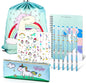 Unicorn Stationery Gift Include Drawstring Bag, Pencil Case, Unicorn Pencils and Sticker