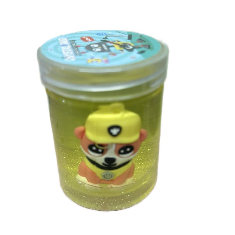 Crystal mud slime with paw patrol accessory