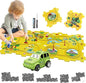 Puzzle Racer Kids Car Track Toy Car Set for Kids DIY Puzzle Track Rail Route