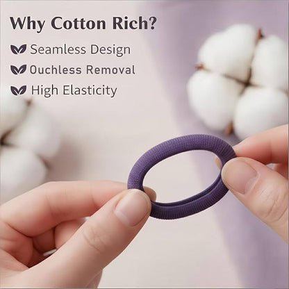 200pcs Baby Hair Bands Purple Series Non Slip Bobbles for Girls Kids Toddlers Durable Hair Accessories
