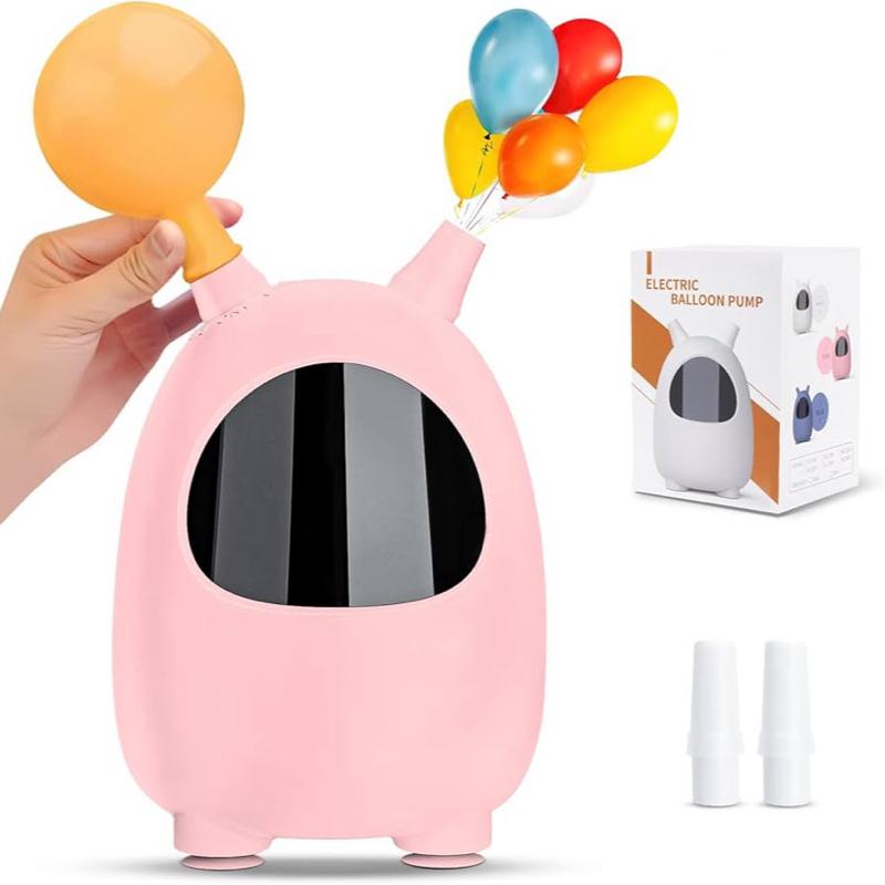 Balloon Pump, Mini Size Dual Nozzle Electric Balloon Blower Machine, Electric Balloon Inflator for Decorations (230V, 600W)
