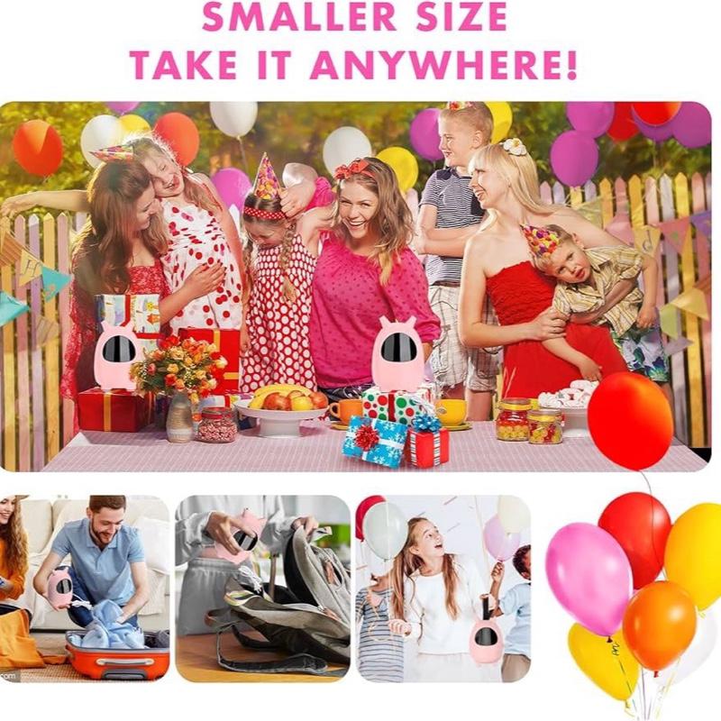 Balloon Pump, Mini Size Dual Nozzle Electric Balloon Blower Machine, Electric Balloon Inflator for Decorations (230V, 600W)