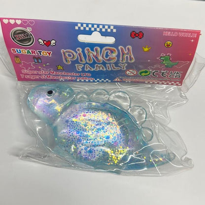 DINOSAUR Glitter Sugar Filled Decompression Dinosaur Toys - Pull It Rub It Restore Quickly Stress Relief Fun Kids Toys